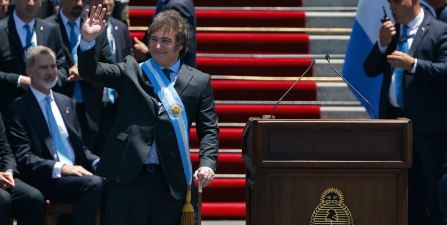 Javier Milei faz primeiro discurso como presidente da Argentina